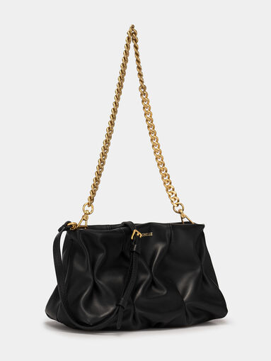 OPHELIE leather bag with pinched detailing - 4