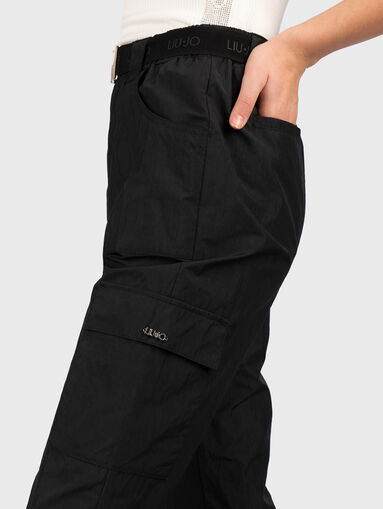 Sports pants with a belt - 4
