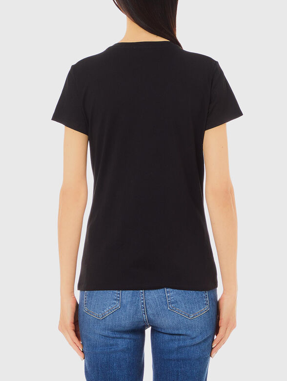 Black glitter logo t-shirt - 2