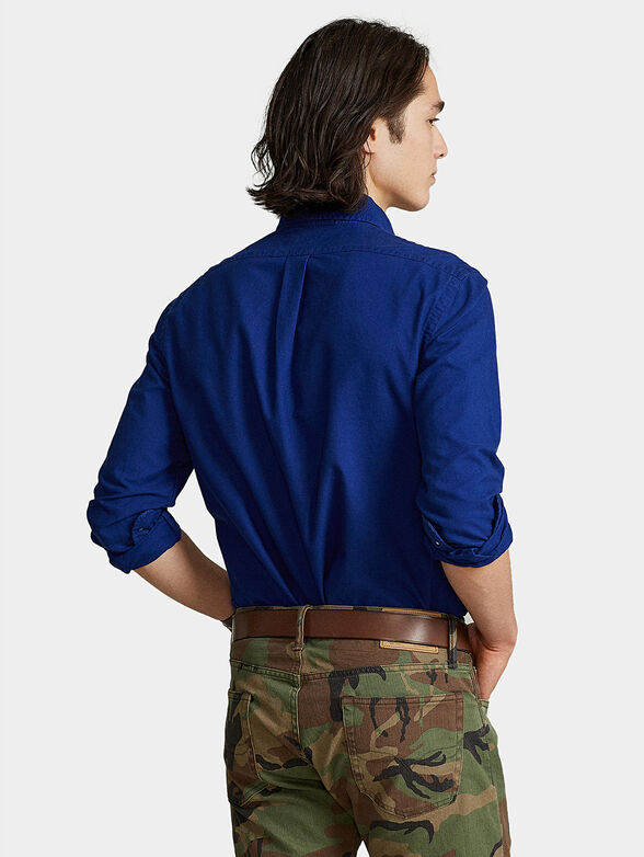 Blue cotton shirt - 2