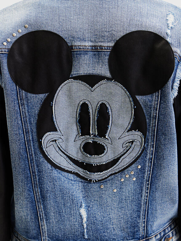 CHAQ denim jacket with accent back - 3