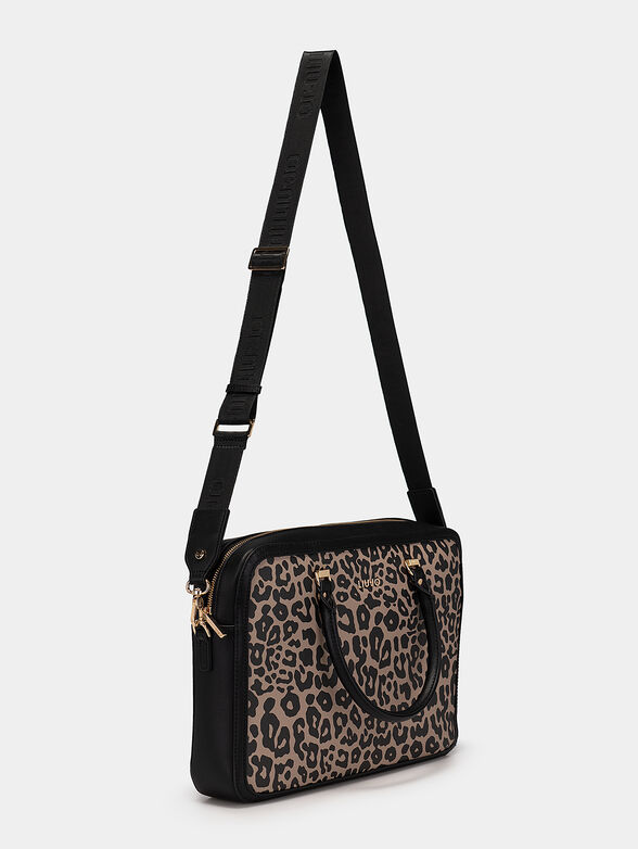 Laptop bag with animal print - 2