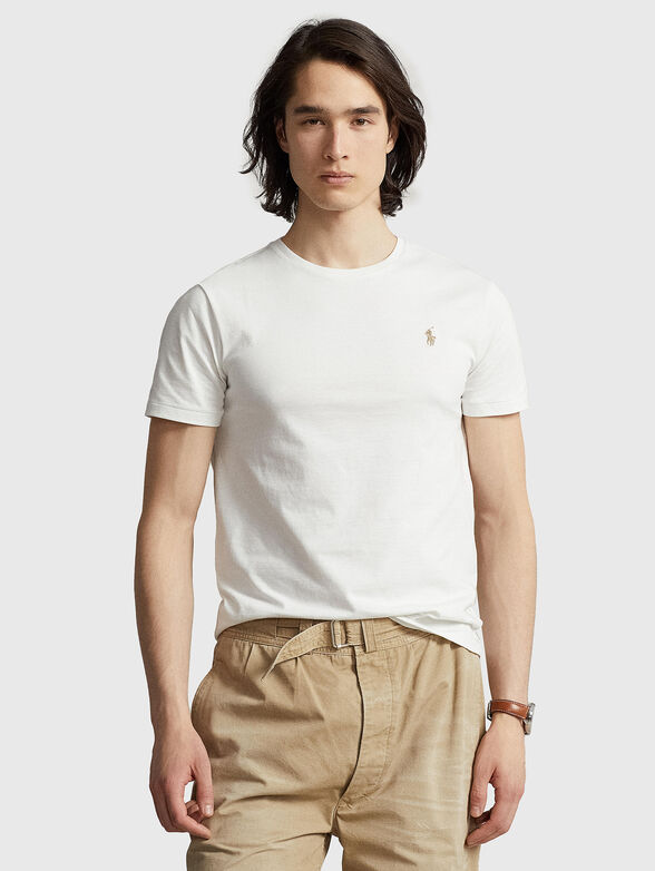 Cotton T-shirt with logo accent - 1