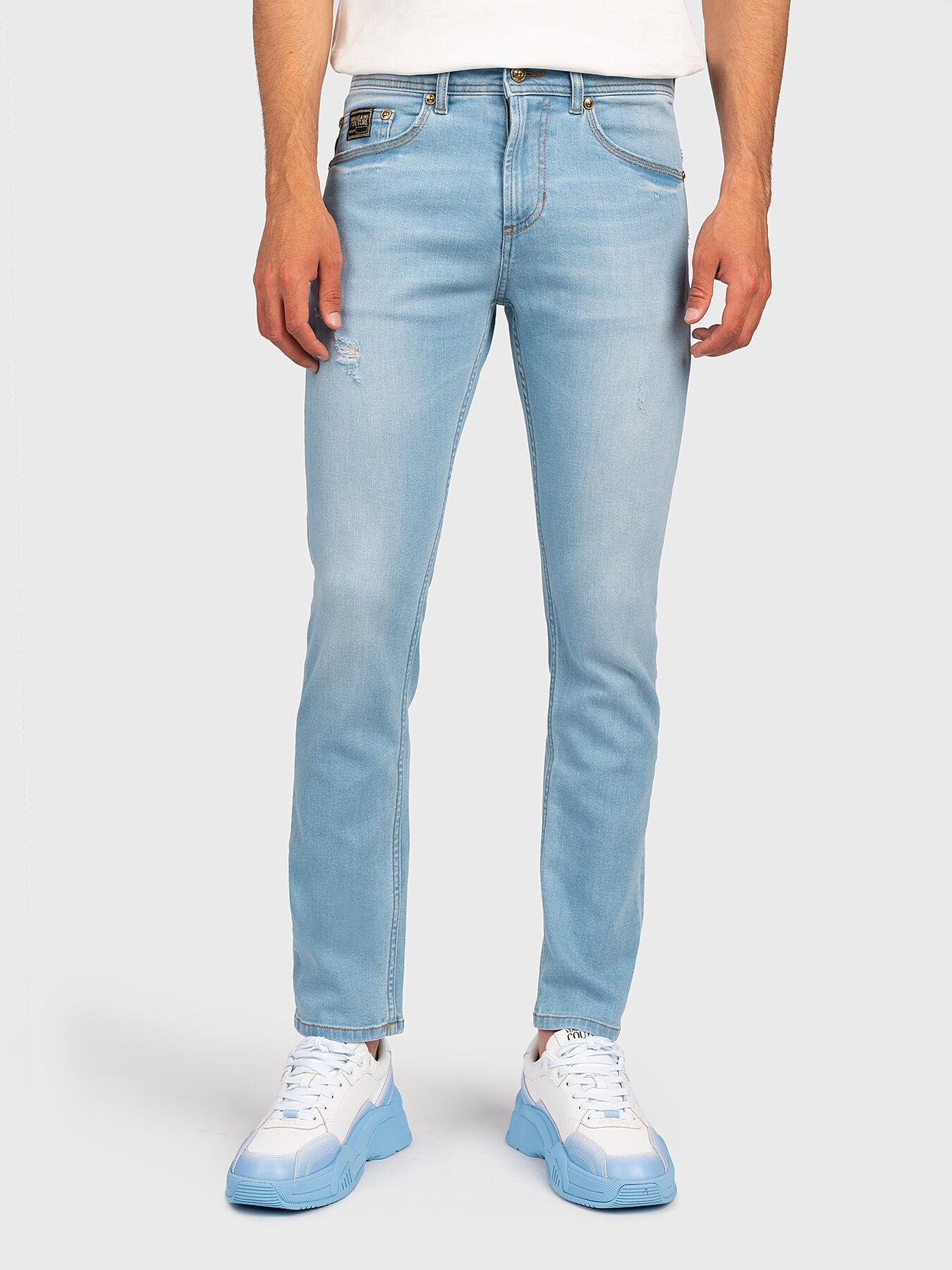 Distressed jeans brand VERSACE JEANS 