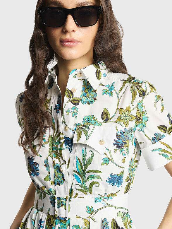 Dress with floral print - 4