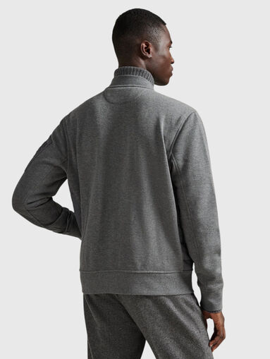 Bomber jacket with accent pocket - 3