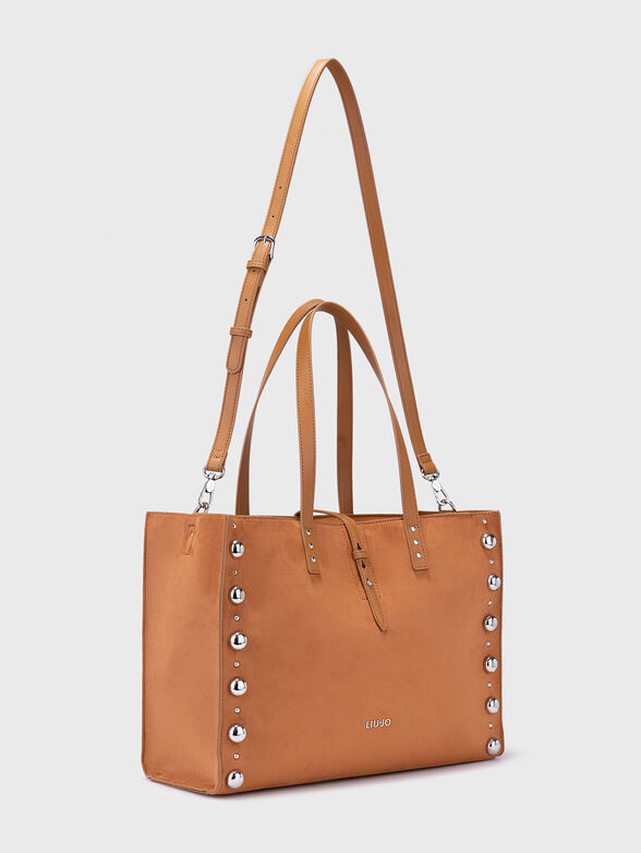Large bag with eyelets and long strap - 2