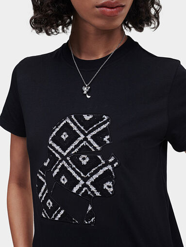 T-shirt with a boucle logo - 5