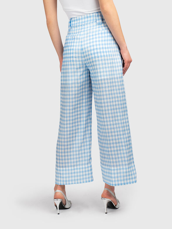 High-waisted cropped trousers with pleats - 1