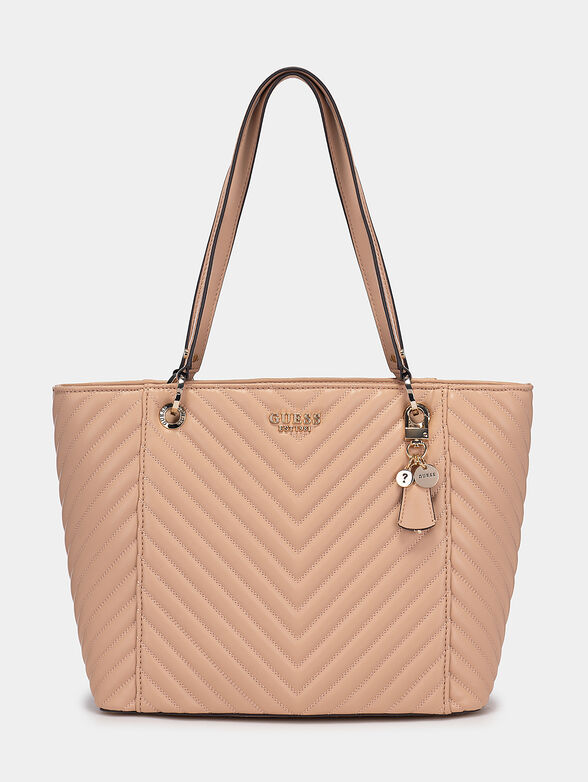 NOELLE ELITE beige bag with quilted effect - 1