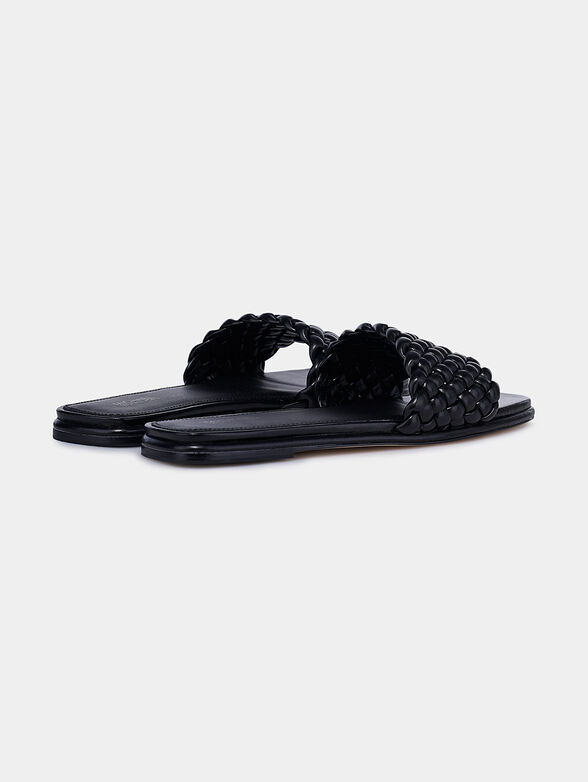AMELIA Flat sandal in black color - 3