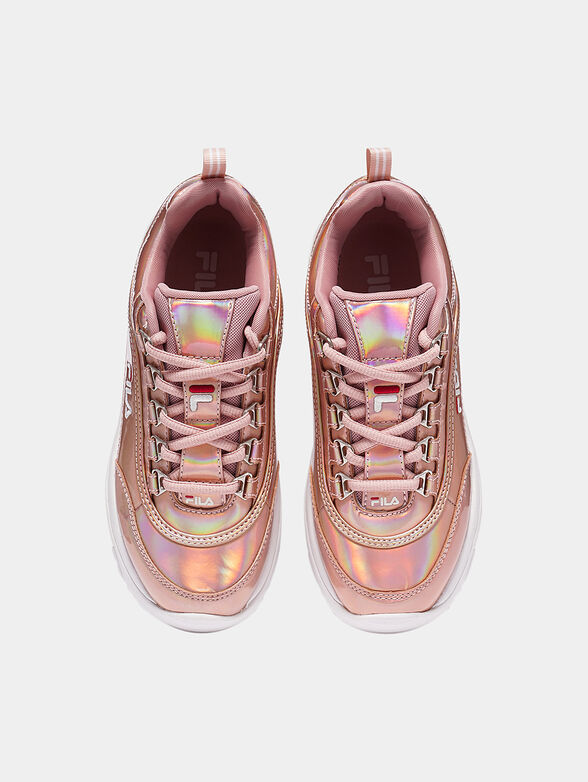 STRADA F White sneakers with glossy finish - 6