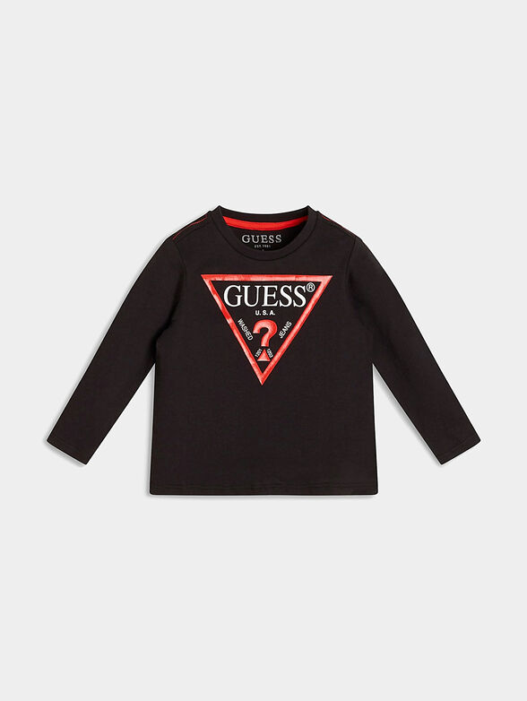 Long sleeves T-shirt in black color - 1