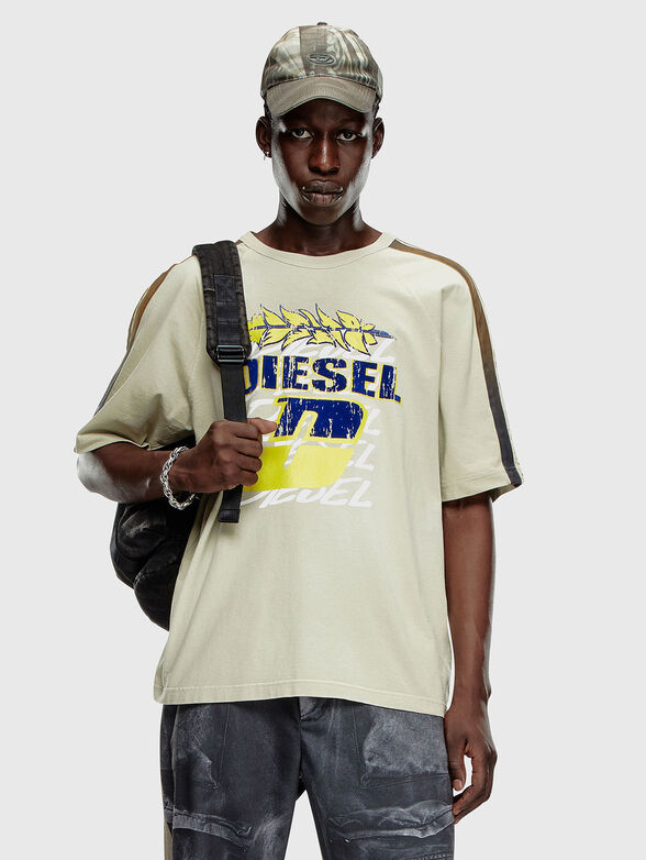 T-ROXT-STRIPE T-shirt with accent print - 1