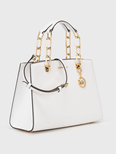 Beige leather bag - 4