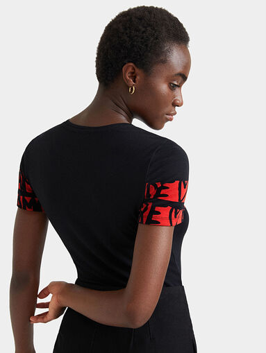 Fine knit t-shirt lettering - 3