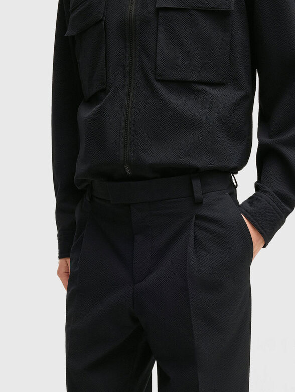 Black slim fit trousers - 3