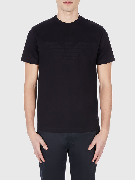 Black T-shirt with logo - 1