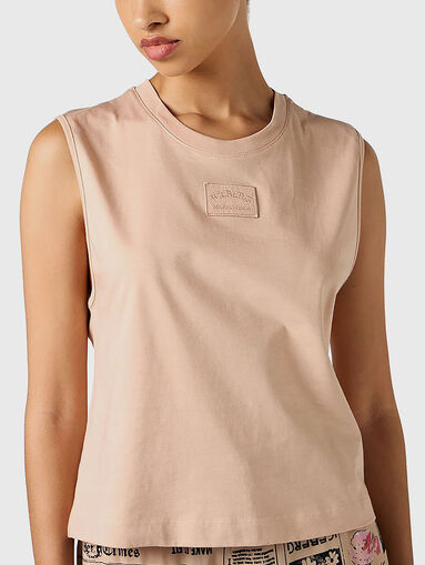 Cotton T-shirt with logo - 4