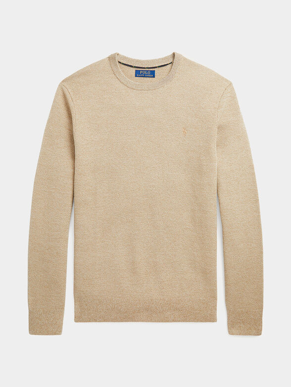 Beige wool sweater - 0