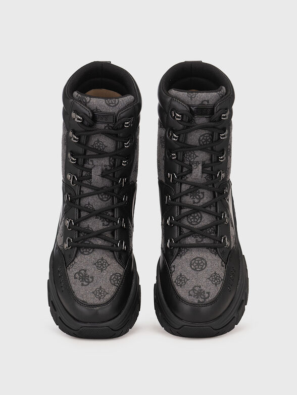 BLIZA boots with monogram print - 6