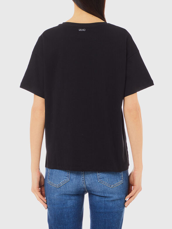 Black blouse with accent lines - 2