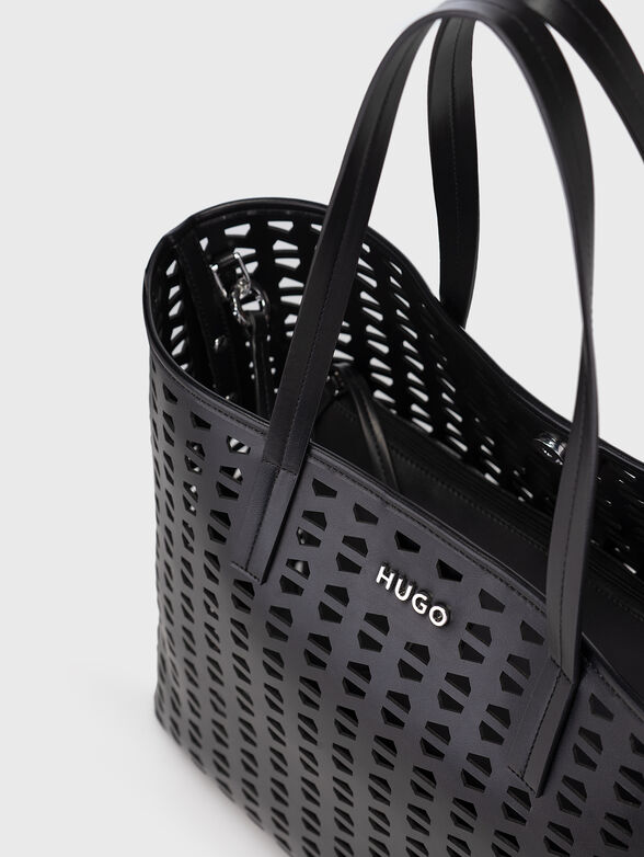 CHRIS 2 in 1 black shopper bag - 6