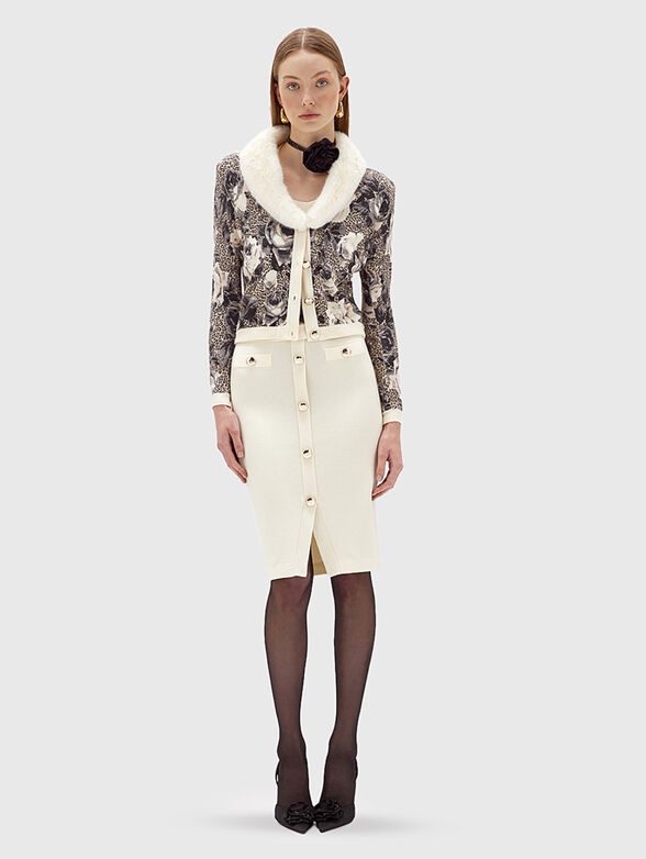 Midi skirt with buttons - 4