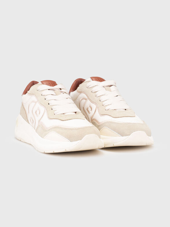 Suede and textile sneakers - 2