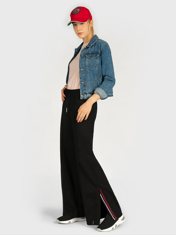 NOVA cotton T-shirt in black color - 4