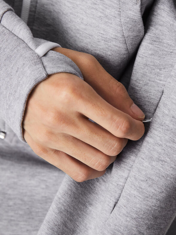 Cotton sweatshirt with zip - 4