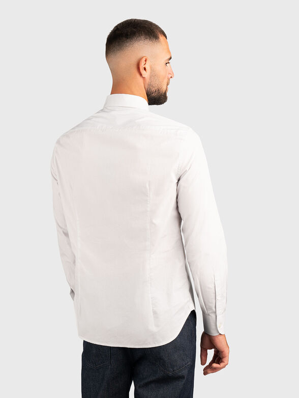 Cotton shirt with accent embroidery - 2