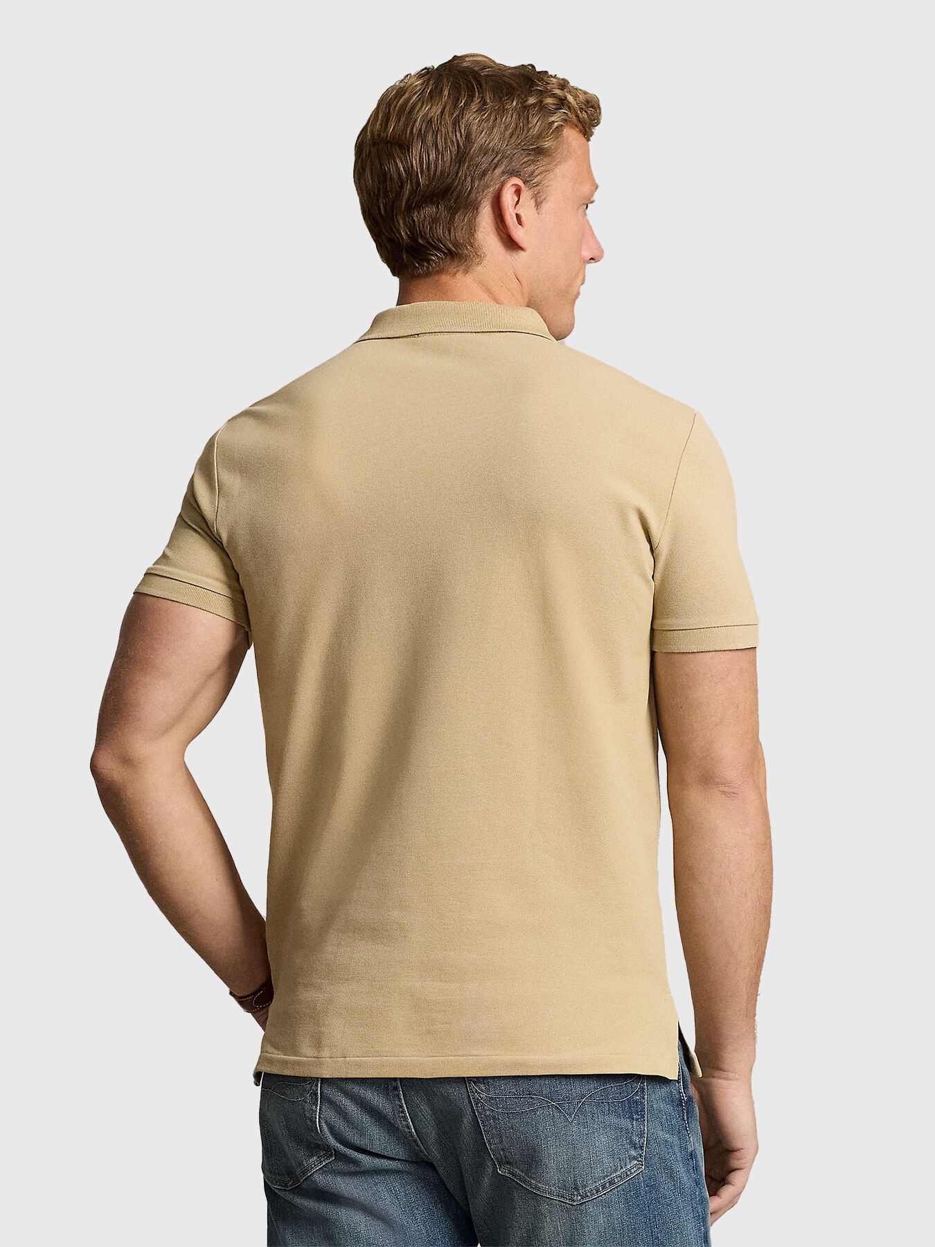Polo shirt in beige colour brand POLO RALPH LAUREN