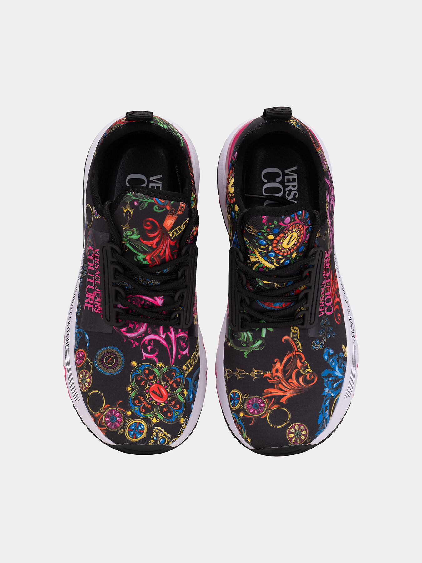 大切な人へのギフト探し logo and print baroque with Sneakers accents VERSACE brand ワンピース