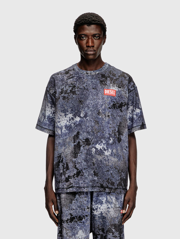 T-BOXT-R12 cotton T-shirt with logo detail - 1