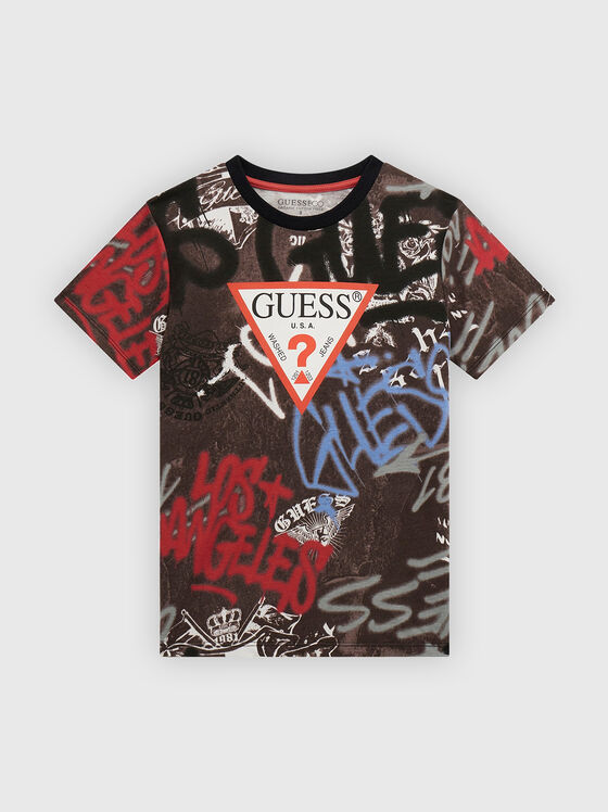 Cotton T-shirt with logo - 1