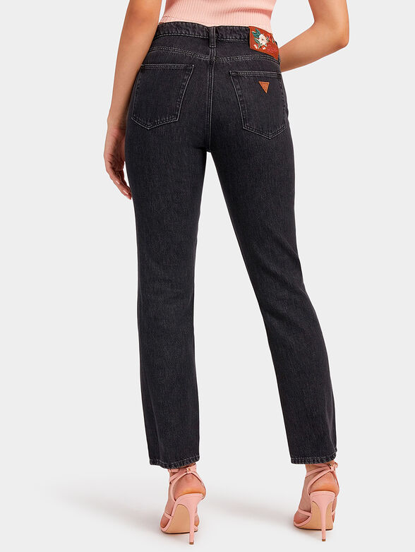 GIRLY jeans with embroidered floral motifs - 2