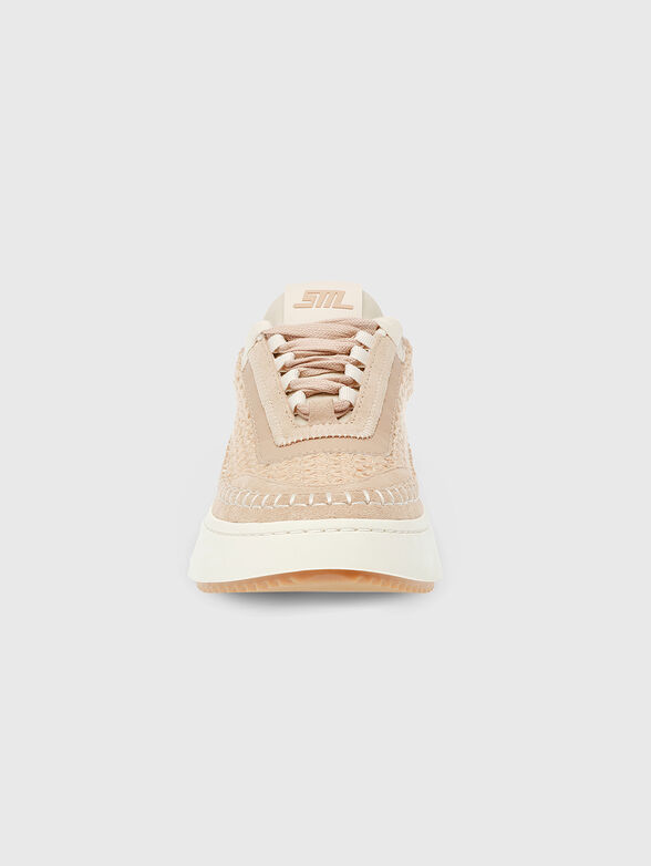DOUBLETAKE sneaker in beige on platform - 4