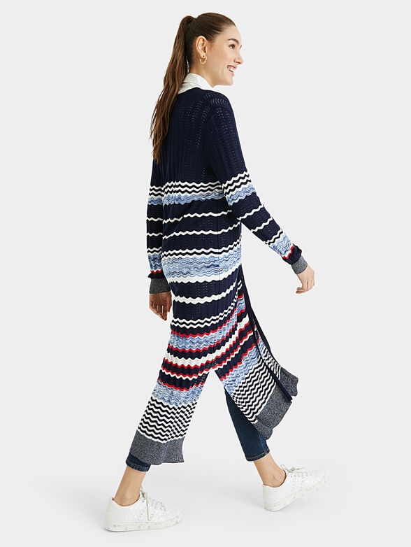 Long striped cardigan - 4