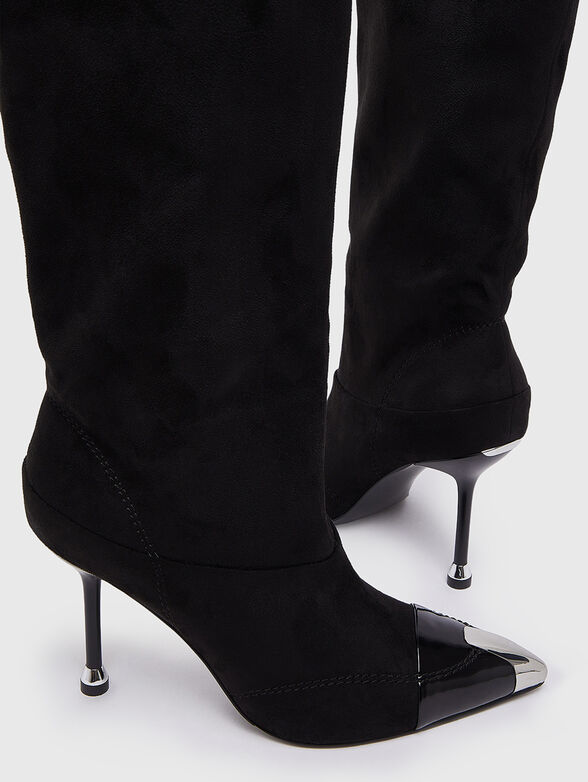 Black eco leather boots - 3