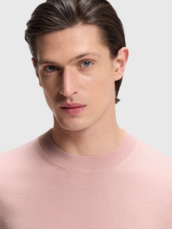 Short-sleeved wool sweater - 4