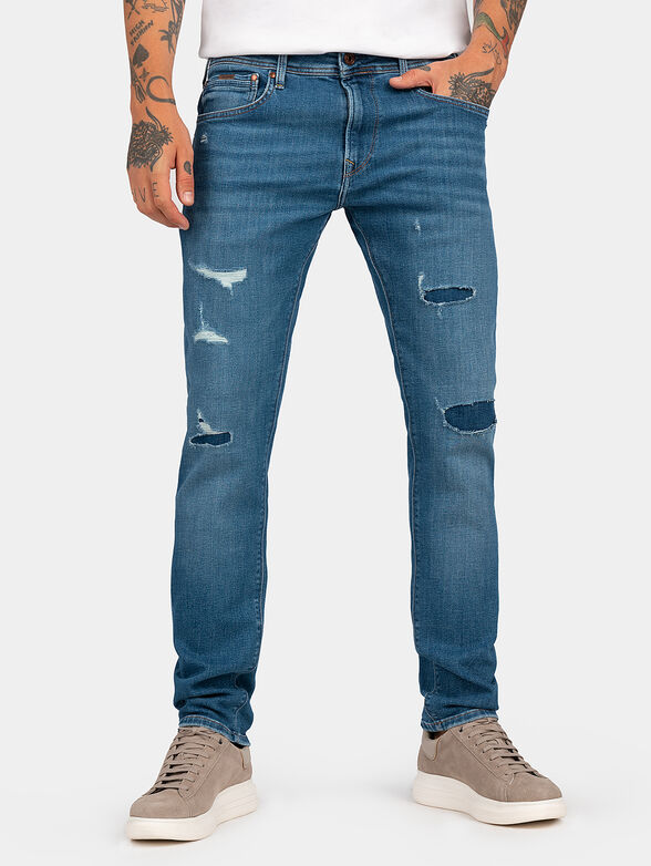 STANLEY blue jeans with distressed effect - 1