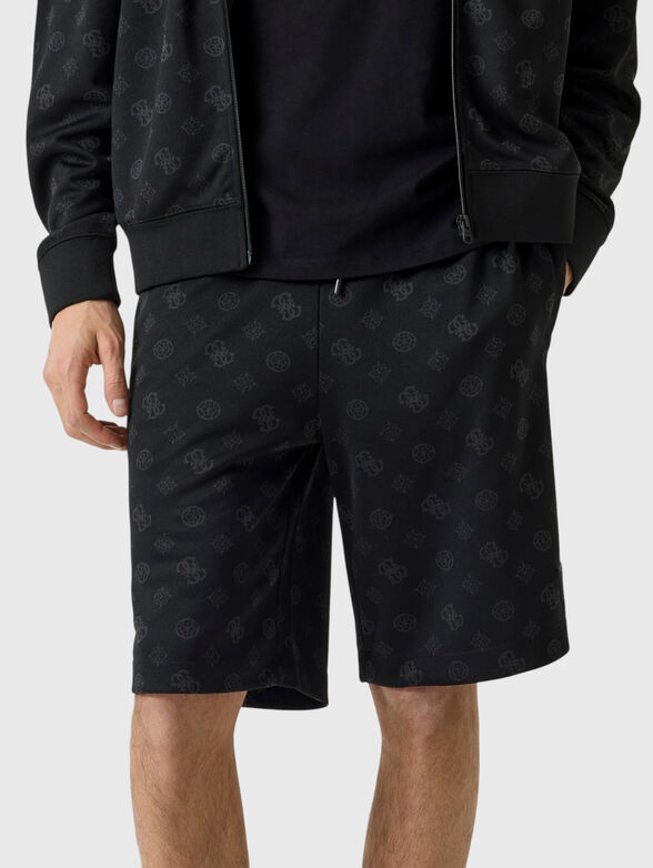 Black Shorts with a Logo  - 3