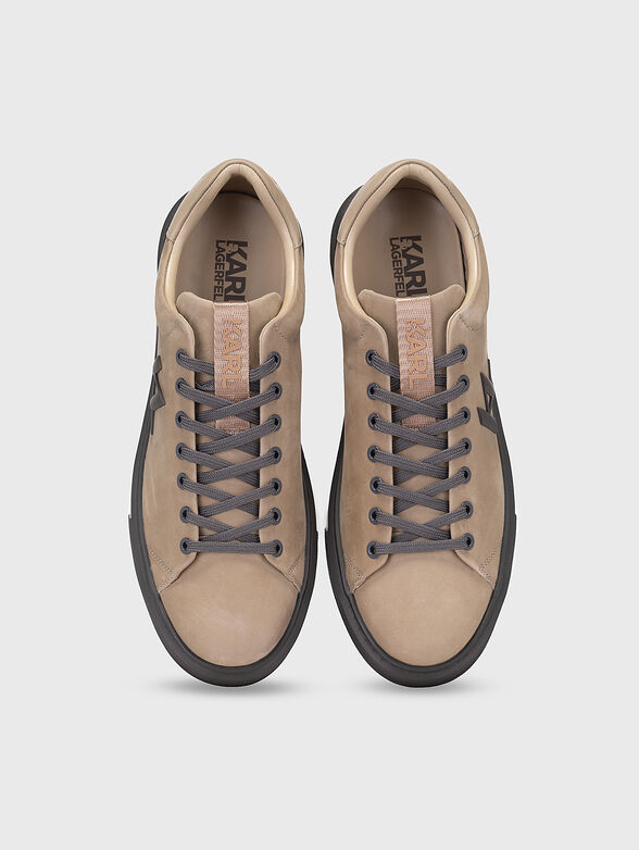 MAXI KUP suede sports shoes with logo accent - 6