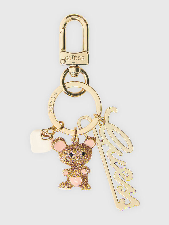 Gold keychain with logo - 1