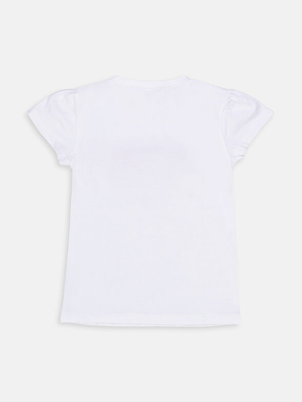 White T-shirt with neat application - 2