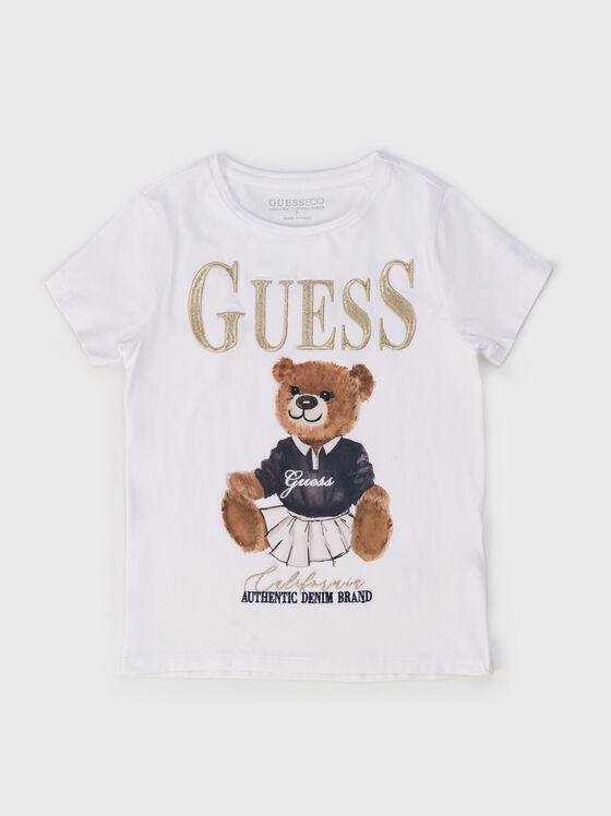 Blue T-shirt with print - 1
