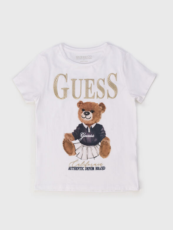 Blue T-shirt with print - 1