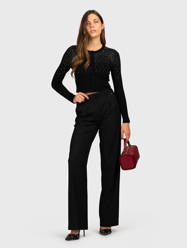 DORIS straight trousers in black  - 5