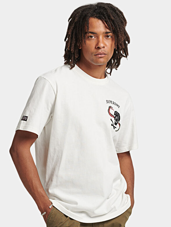 VINTAGE SUKA GRAPHIC black cotton T-shirt - 1